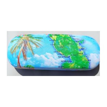 Etui à lunettes carte Martinique