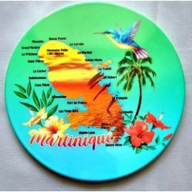 Dessous plat Martinique/ carte coucher soleil