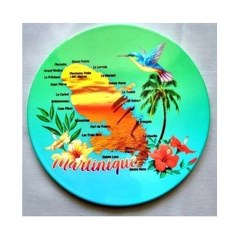 Dessous plat Martinique Carte coucher soleil