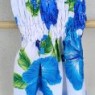 Robe hibiscus bleue