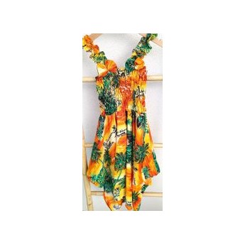 Robe tropicale orange